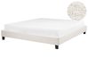 Bed without Headboard Boucle ROANNE 180 x 200 cm (EU Super King) Light Beige