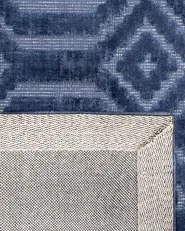 Teppich ADATEPE Marineblau 80 x 150 cm Viskose_750651
