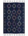Teppich CORUM Schwarz 160 x 230 cm Baumwolle
