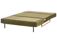 Sofa Bed 2 Seater JERSLEV Fabric Green_1011733
