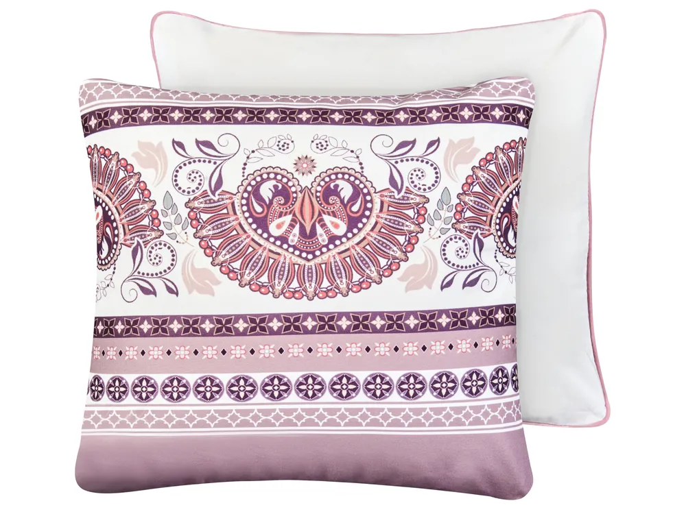 Gartenkissen 2er Set TVISTA Orientalisches Muster 45 x 45 cm Purpur