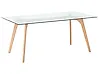 Esstisch HUDSON Transparent 180 cm 90 cm Sicherheitsglas