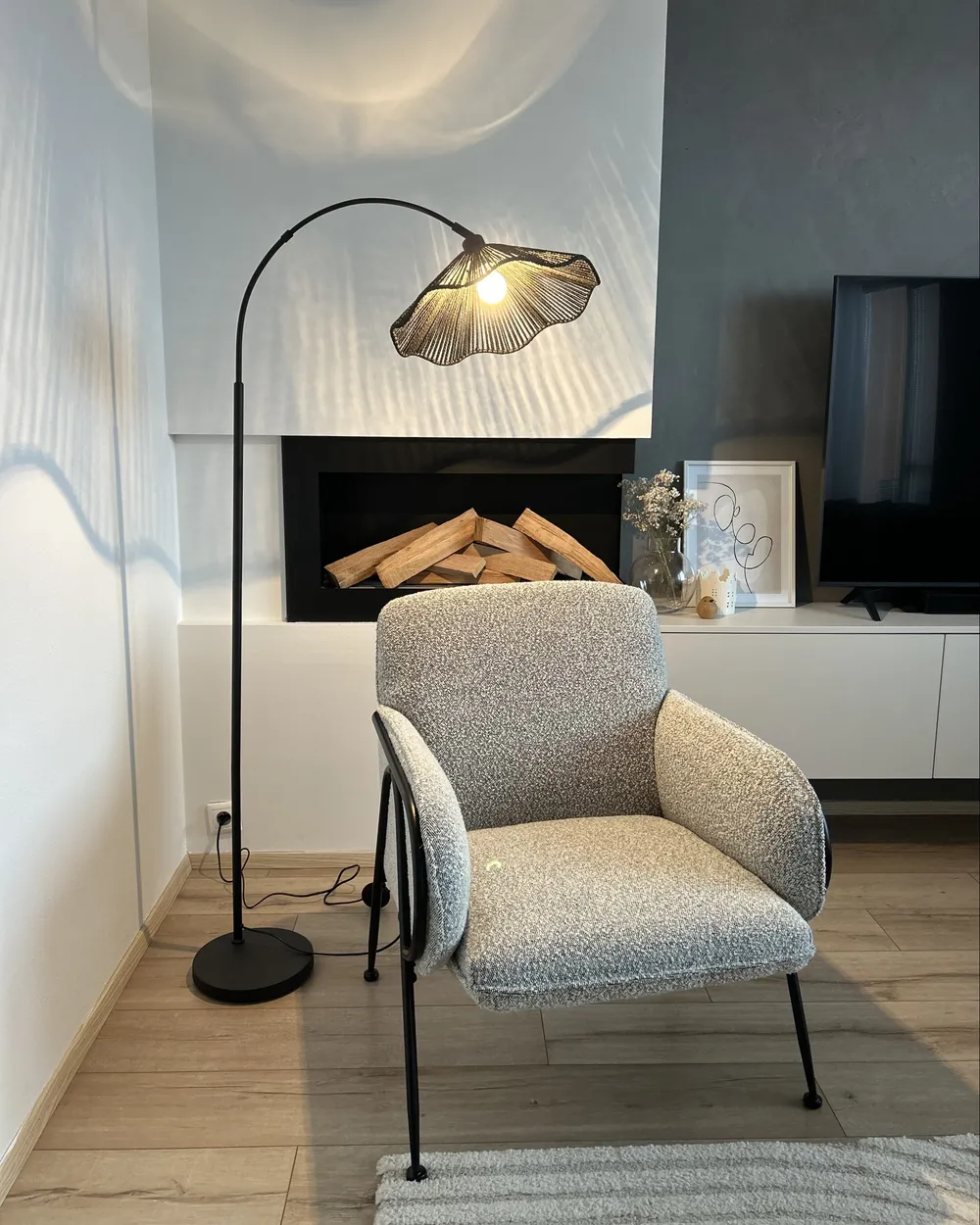 Floor Lamp MIGORI Paper Black_1050567