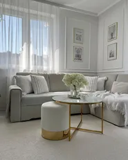 Pouffe SOPHIA Velvet White_946499