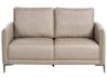 Sofa 2-Sitzer CILENS Stoff Taupe