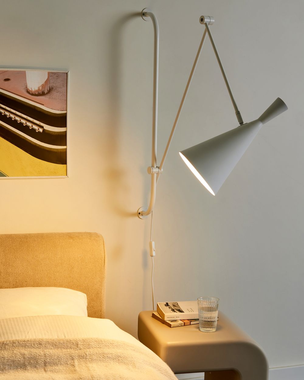Wall Lamp MARISA Adjustable Metal White