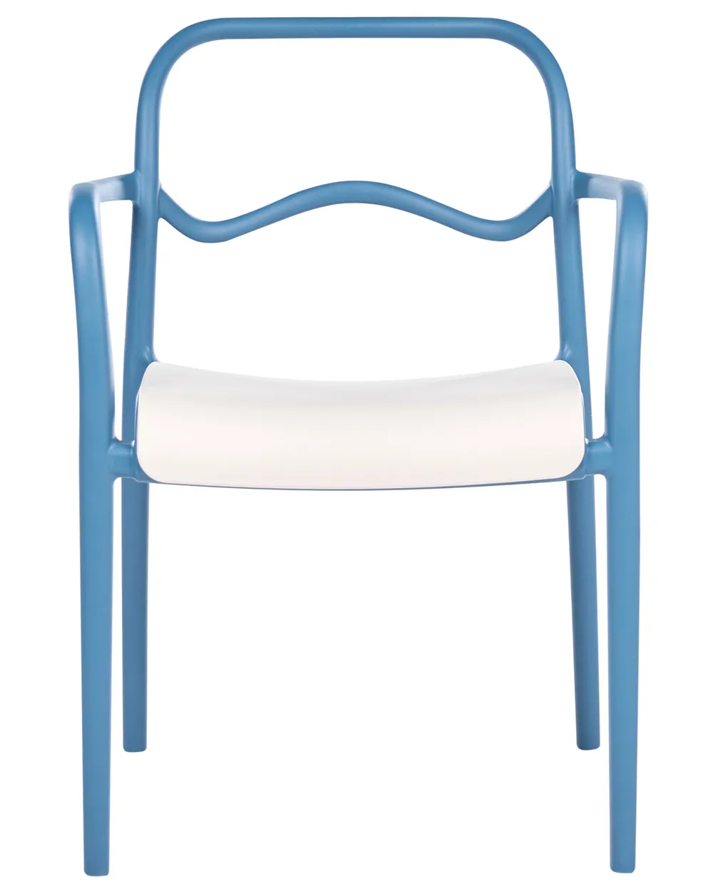 Set of 2 Garden Chairs THASOS Synthetic Material Blue_1045621