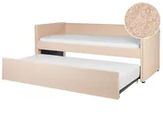Ausziehbett Bouclé TROYES 90 x 200 cm Pfirsichrosa_906959