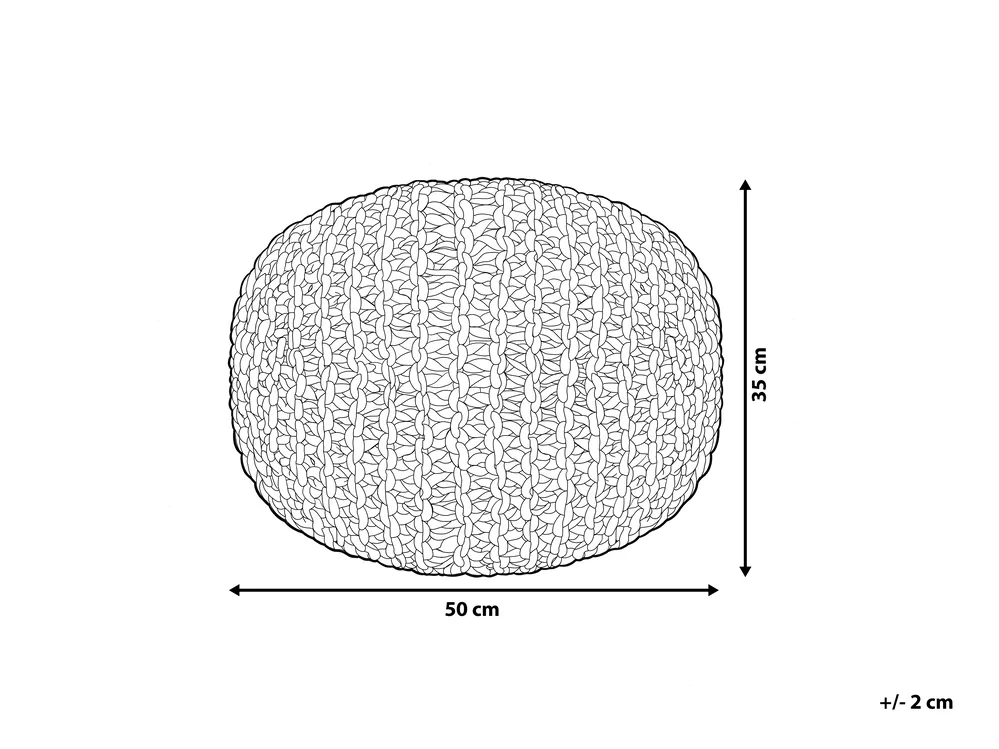 Pouf CONRAD Baumwolle Senfgelb_739754