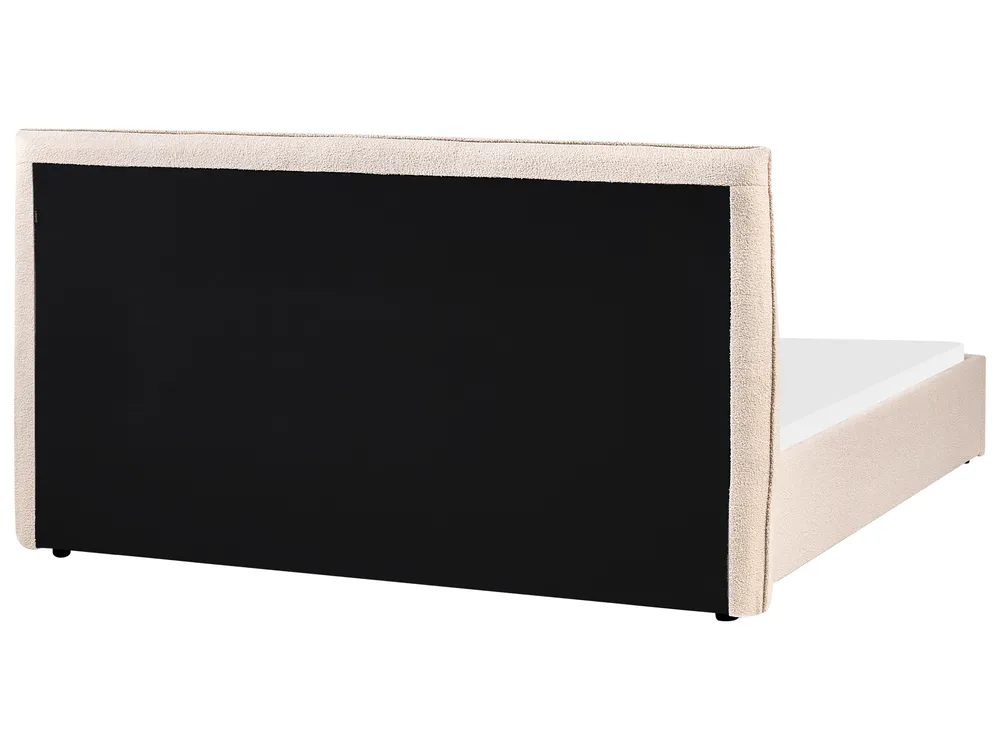 Waterbed Boucle LAVAUR 160 x 200 cm (EU King Size) Beige_985888
