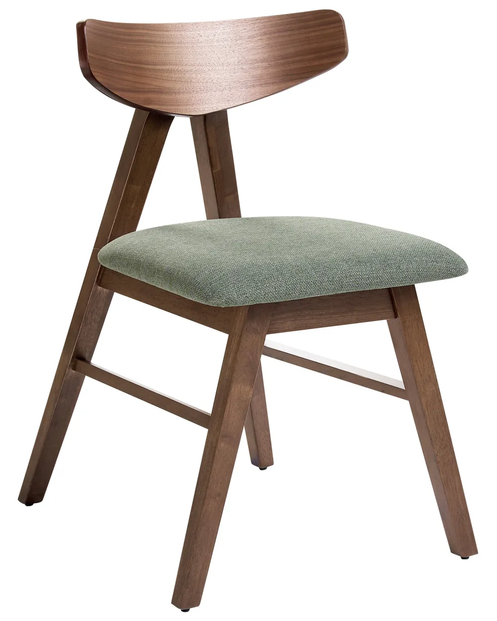 Esszimmerstuhl 2er Set LACOTA Holz Braun / Grün_1054220