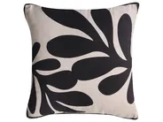 Dekokissen 3er Set AGATHIS 30 x 50 cm Baumwolle Schwarz / Beige Abstraktes Muster_1041344