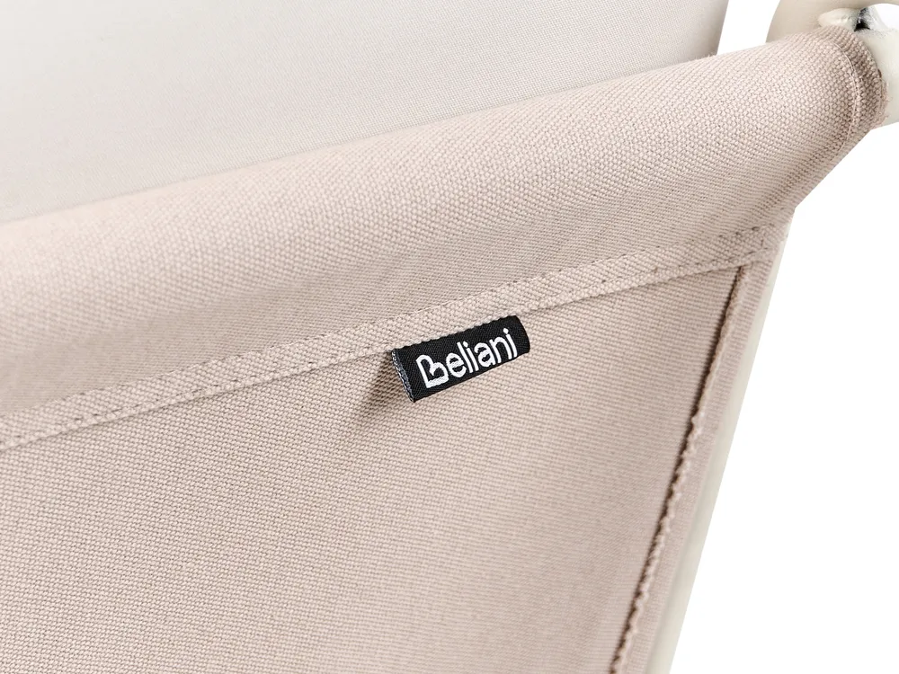 Gartensofa 2-Sitzer PONTE Metall Hellbeige_1013336