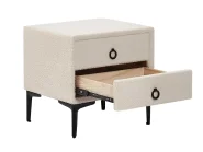 Bedroom Set SEZANNE Boucle Off-White 160 x 200 cm (EU King Size)_939783