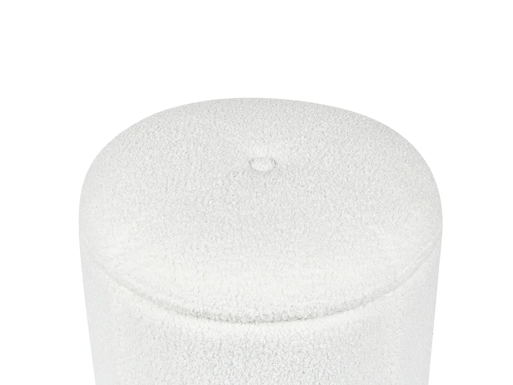 Pouf mit Stauraum MARYLAND Bouclé Cremeweiß_891998