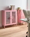 Schrank WAKATIPU Metall Rosa