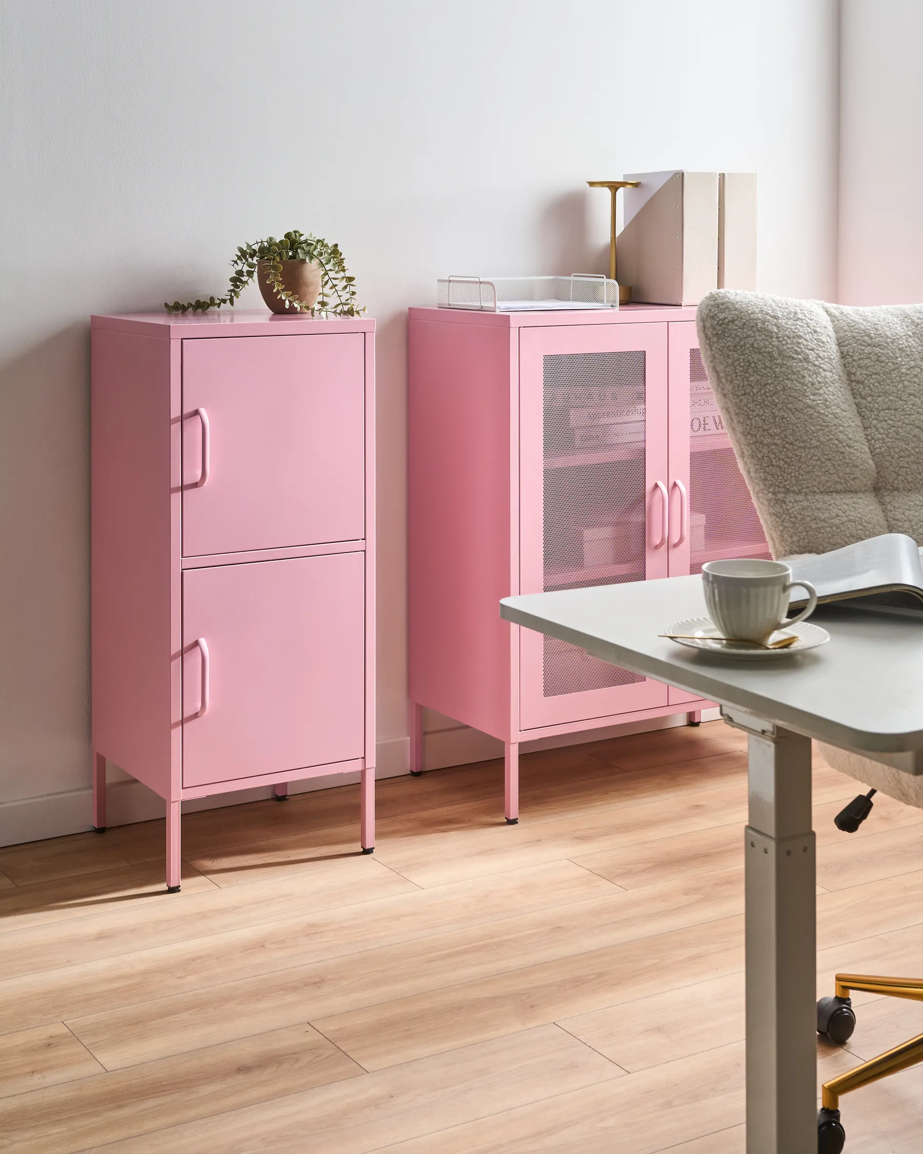 Büroschrank HURON Metall Rosa_1067879