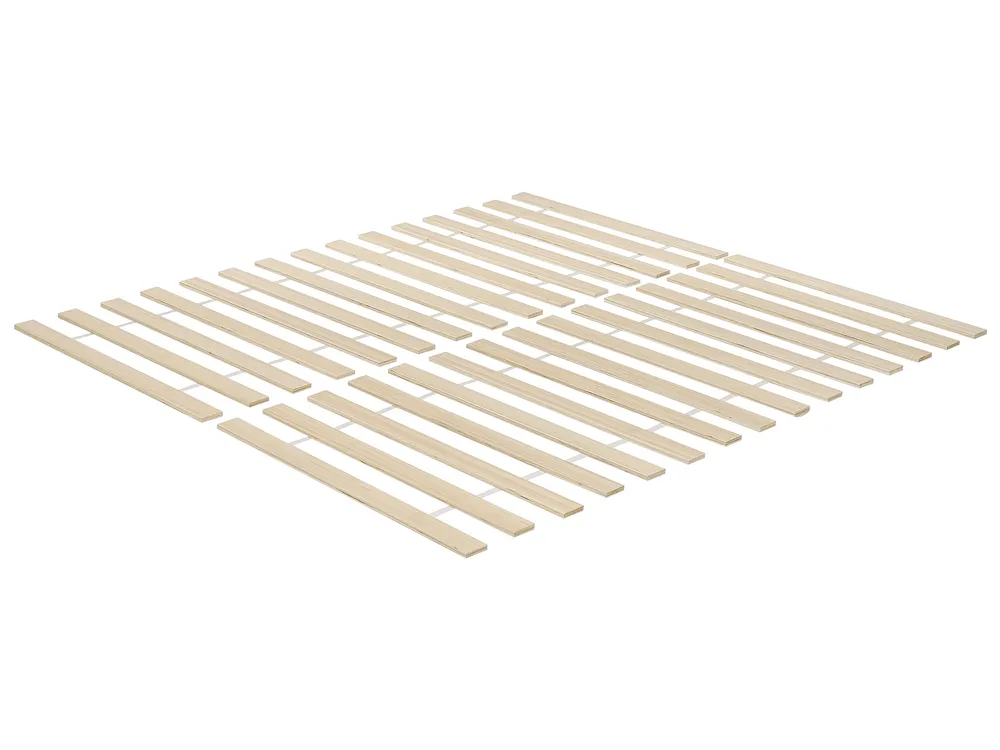 Bett mit Lattenrost Kiefernholz OLENDON 160 x 200 cm Weiß_956287