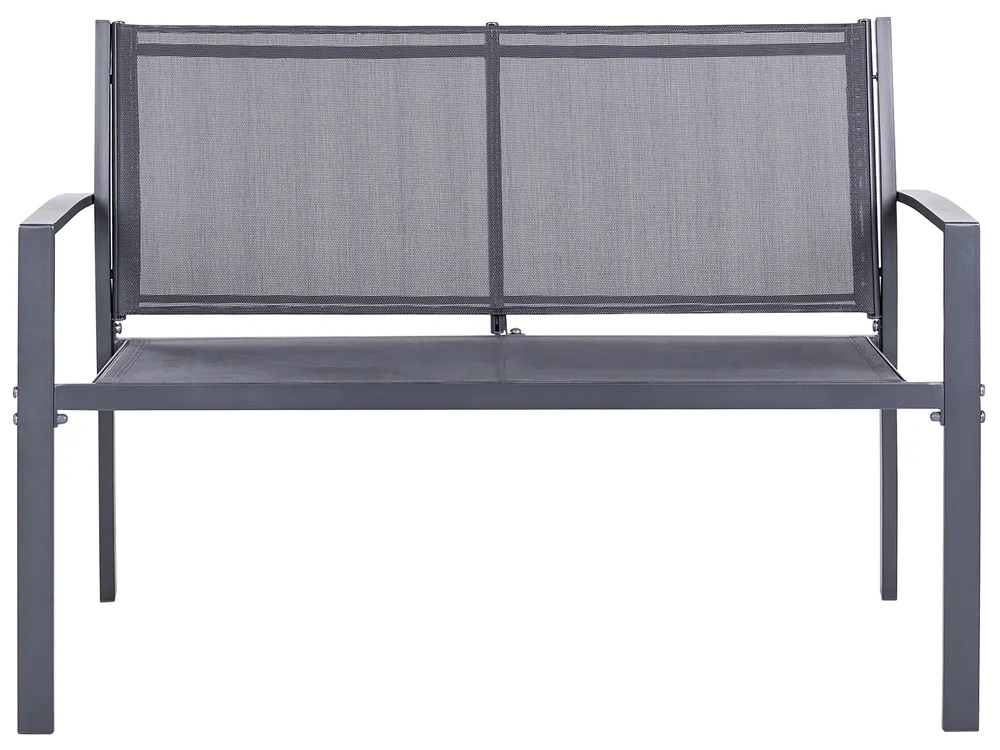 Lounge Set mit Tisch 4-Sitzer TAVOLETO Metall Dunkelgrau_1044888