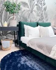 Bett mit Lattenrost Samtstoff MELLE 160 x 200 cm Smaragdgrün_955904