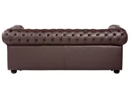 Sofa 3 Seater CHESTERFIELD Leather Brown_539811