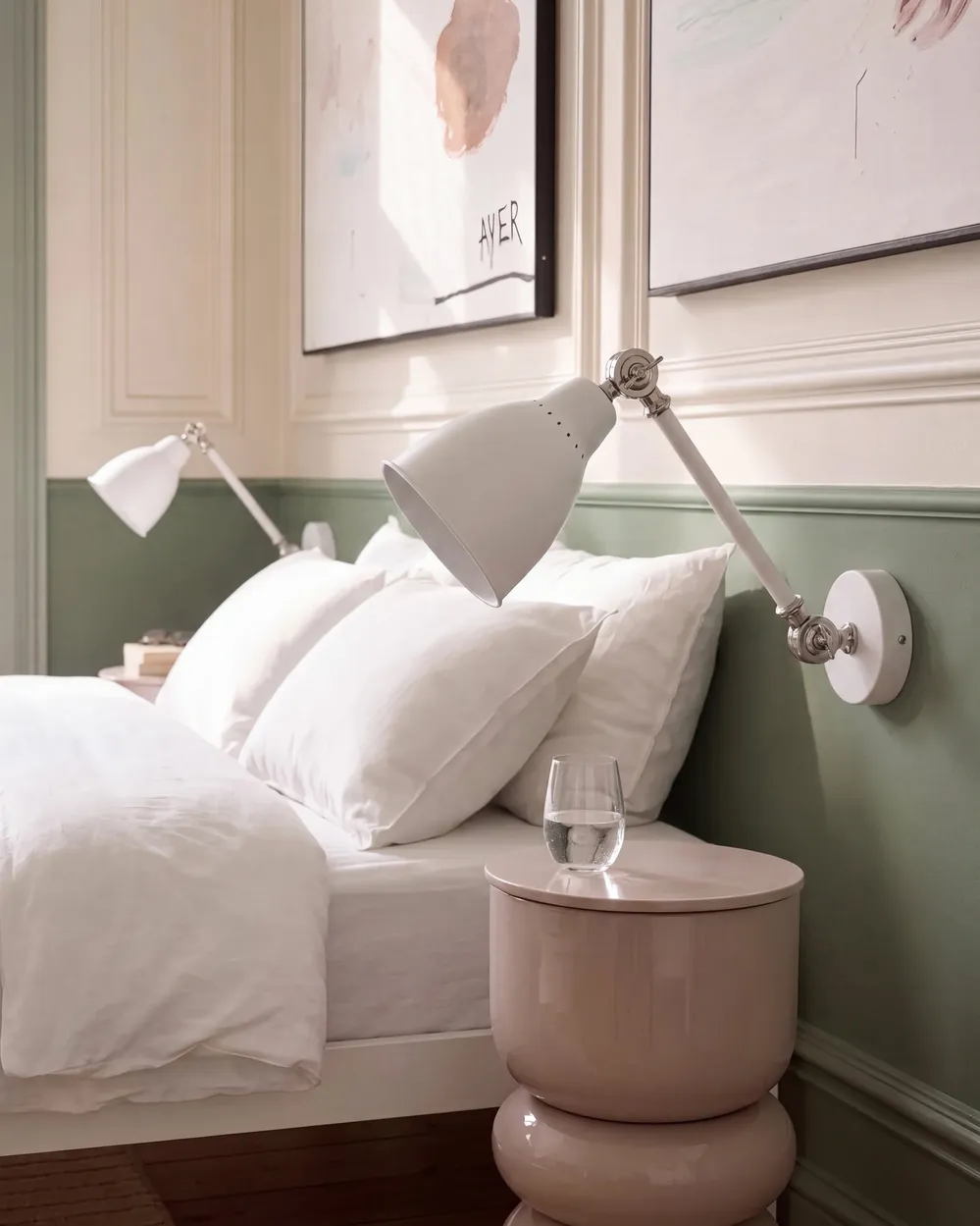 Set of 2 Wall Lamps MISSISSIPPI Adjustable Metal White_1149301
