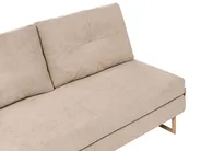 Schlafsofa 3-Sitzer JERSLEV Stoff Hellbraun_1012736