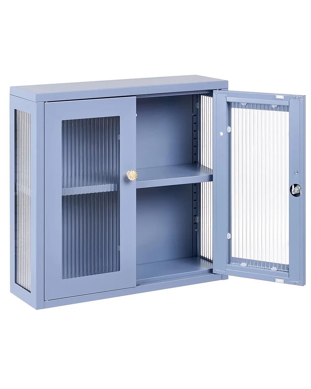 Wandschrank HARLYN 60 cm Metall Blau_1160875