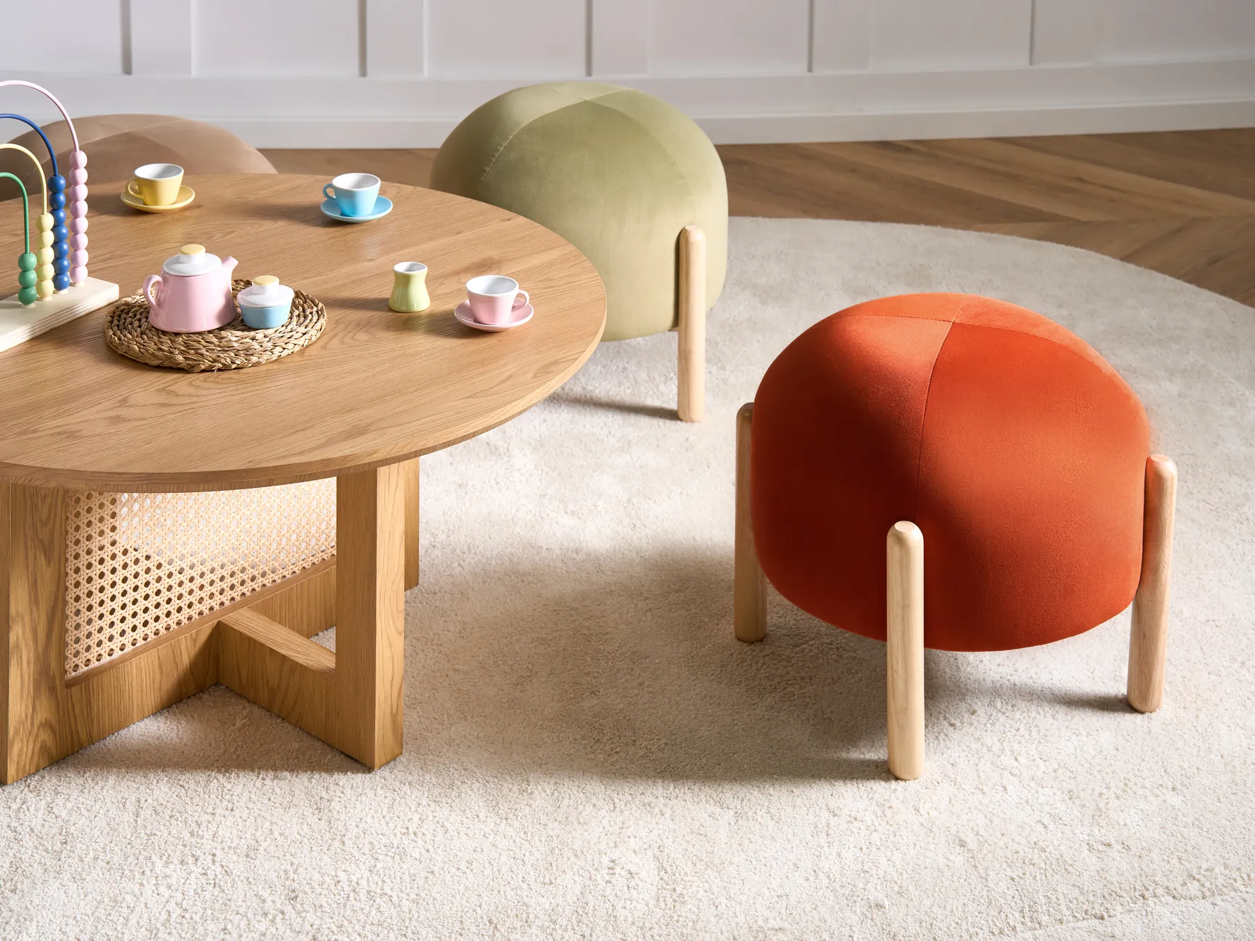 Hocker HELEN Samtstoff Orange_1066992