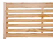 Bett mit Lattenrost Kiefernholz CARNAC 180 x 200 cm Hellbraun_677864