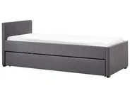 Ausziehbett Stoff MARMANDE 90 x 200 cm Dunkelgrau_738253