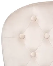 Schreibtischstuhl PRINCESS Samtstoff Beige_975523