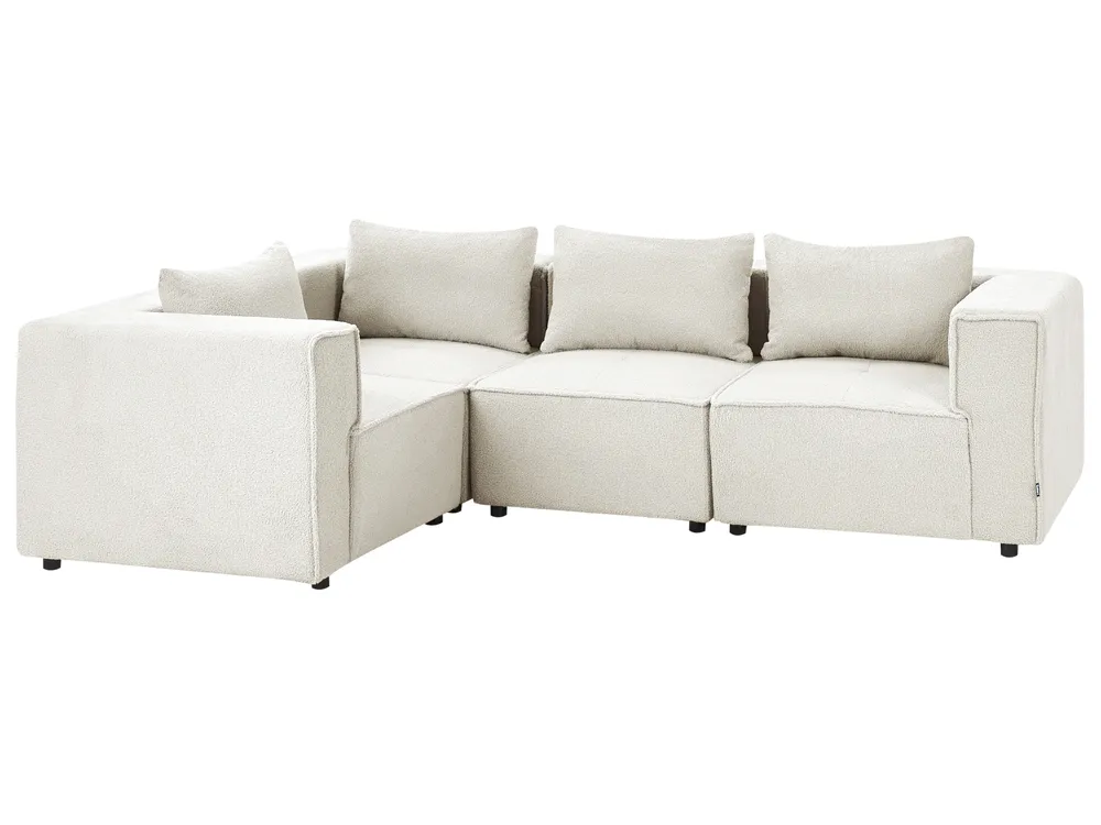 Modular Corner Sofa 4 Seater AXEBO Boucle Off-White Right Hand_1075539