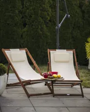 Set of 2 Folding Deck Chairs AVELLINO Acacia Wood Dark Brown_1177645