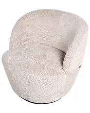 Drehsessel KUOLPA Chenillegewebe Beige_1007067