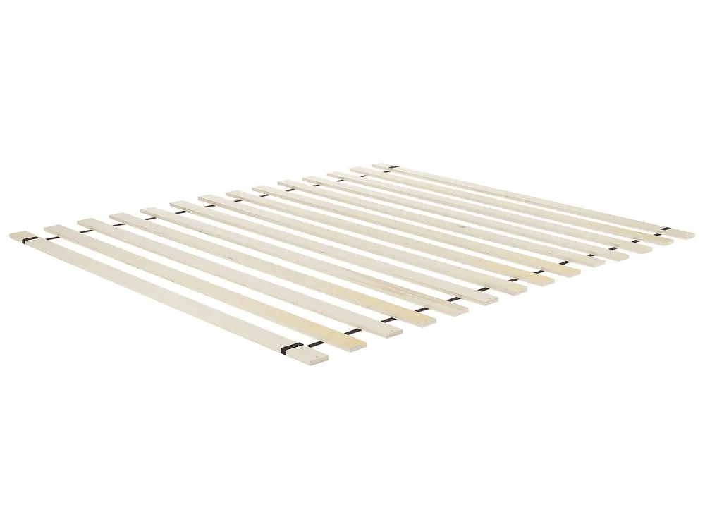 Bed Faux Linen LESTRE 160 x 200 cm (EU King Size) Off-White_960918