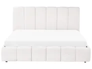 Bett mit Stauraum VAUVERT Stoff Cremeweiß 180 x 200 cm_1093279