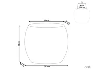 Beistelltisch RICADI 40 cm 58 cm Travertinoptik_1007432