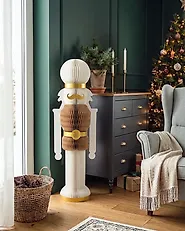 Weihnachtsdekoration VINTERELV 100 cm Nussknacker Beige_1187412