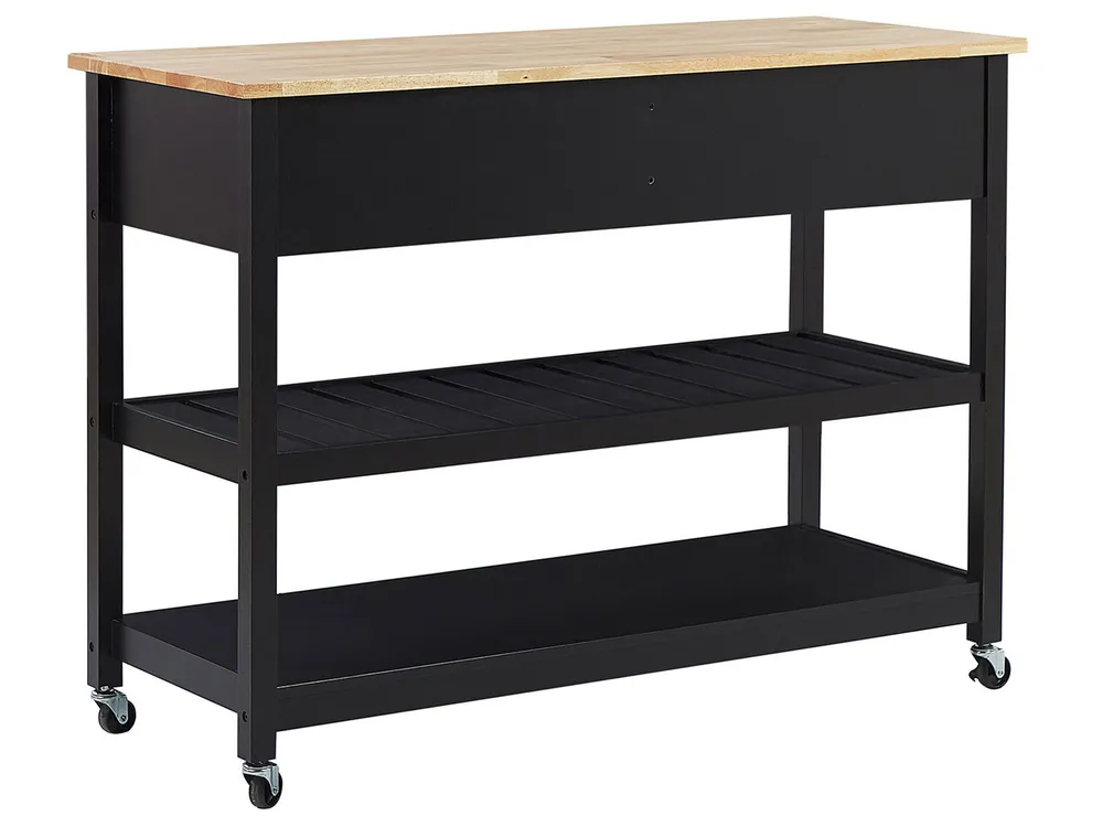 Servierwagen NAVARINO Holz Schwarz_774595
