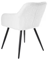 Esszimmerstuhl 2er Set CASMALIA Bouclé Cremeweiß_956977