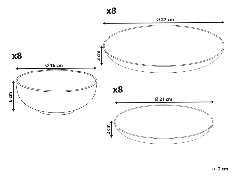 24-Piece Dinnerware Set EPAZOTE Porcelain White_1191868