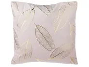 Dekokissen 2er Set FREESIA 45 x 45 cm Samtstoff Rosa Pflanzenmuster_771523