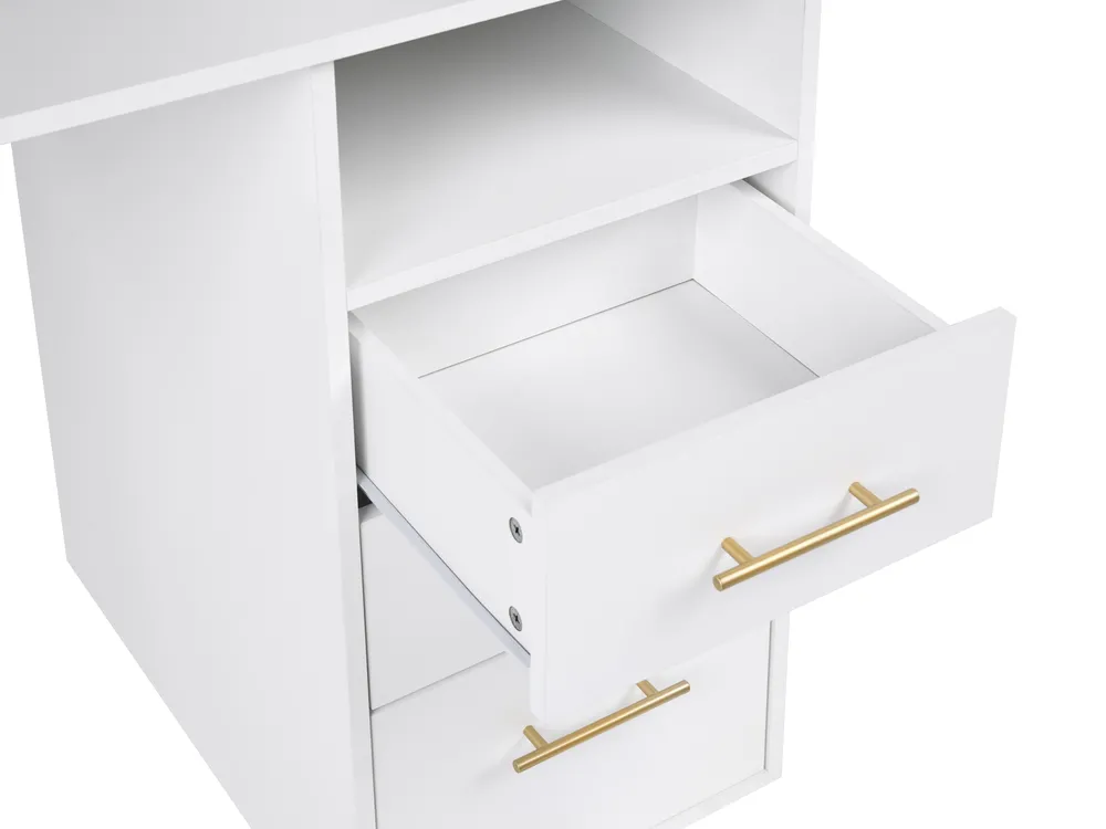 Schreibtisch ZERLAY 120 cm 60 cm Weiß_1067916
