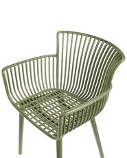 Set of 4 Garden Chairs PESARO Green_998549