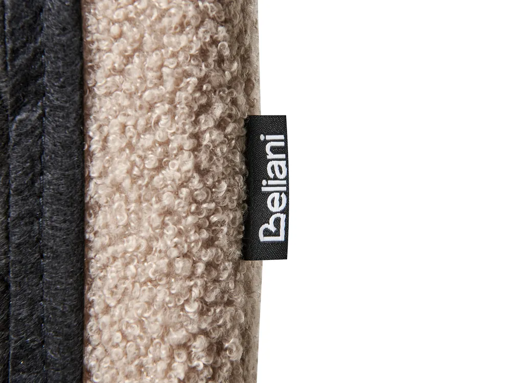Bett mit Stauraum BLAGNAC Bouclé Beige 140 x 200 cm_1009286