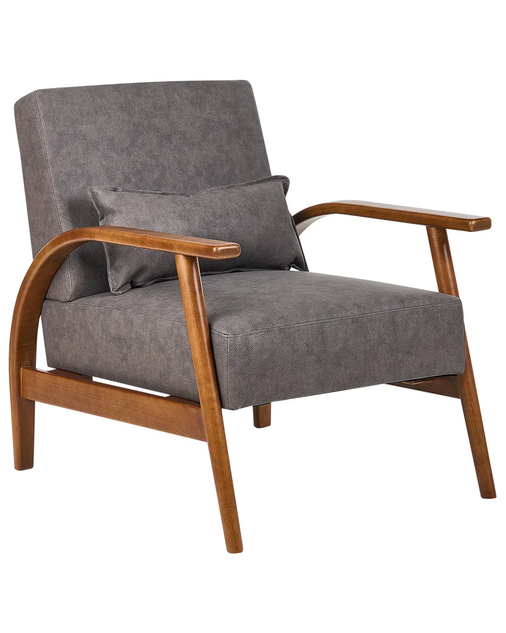 Sessel SKARA Kunstleder Dunkelbraun