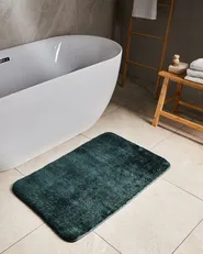 Badematte URLANA Dunkelgrün 60 x 90 cm Mikrofaser_1024450