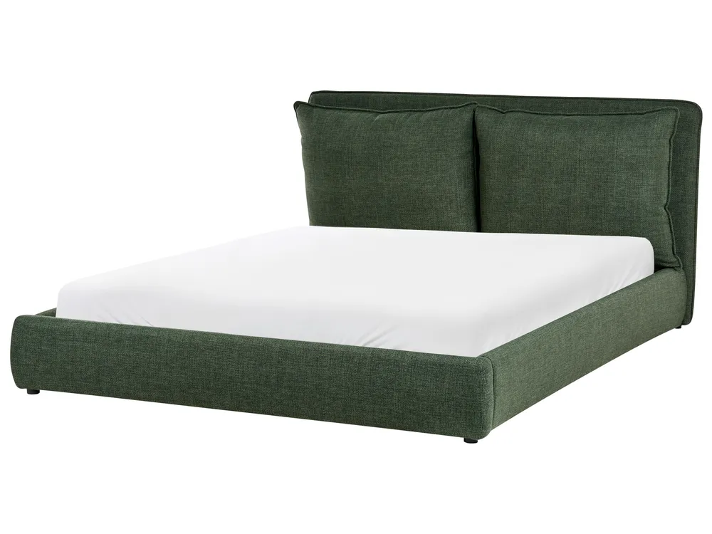 Wasserbett Stoff BAJONNA 160 x 200 cm Dunkelgrün