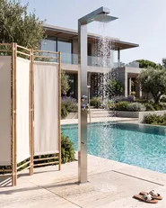 Freestanding Outdoor Shower APOERA Silver_1079063